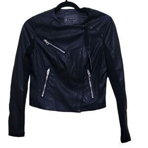 Blanknyc Women's Black Faux Leather Jacket Size XSmall NWT